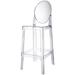 Clear 30" Seat Height Barstool Modern Plastic Side Bar Counter Stool - Accent Lounge No Arms Armless