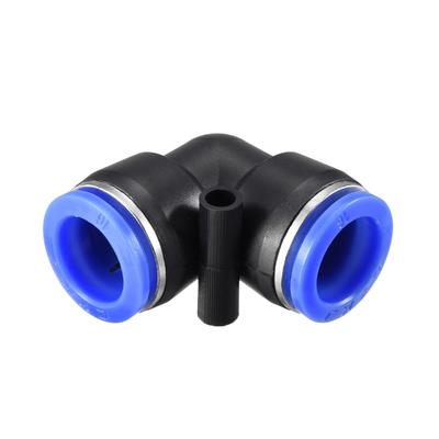 5Pcs Push to Connect Fittings Tube Elbow Connect 16mm or 5/8" OD Blue - Blue,Black