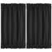 2pcs Room Blackout Curtains Sliding Door Panel Darkening Drape