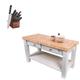 John Boos GRZ 60x28 Butcher Block & Henckels Knife Set