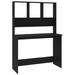 vidaXL Desk with Shelves Black 43.3"x17.7"x61.8" Chipboard