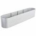 vidaXL Garden Raised Bed 157.4"x31.4"x31.8" galvanized Steel Silver