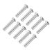 Single Hole Clevis Pins,6mm x 30mm Flat Head Zinc-Plating Steel 10Pcs - Silver Tone - 6mm x 30mm 10 Pcs