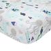 Lambs & Ivy Oceania 100% Cotton Blue/Gray/White Whale with Octopus and Fish Nautical Ocean Theme Fitted Crib Sheet