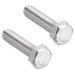 M6 x 25mm Stainless Steel Hex Head Left Hand Screw Bolts Fastener 2pcs - M6x25mm-2pcs