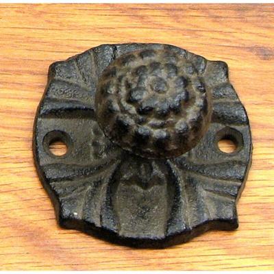 Vintage Cast Iron Drawer Pull Set of 6 - 2 1/4"W x 2 1/4"H x 1 3/8"D