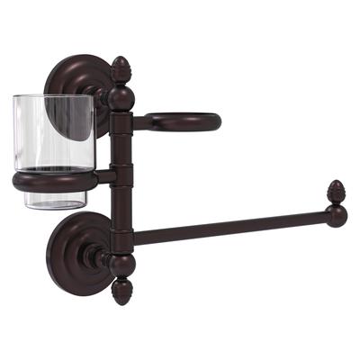 Allied Brass Que New Collection Hair Dryer Holder and Organizer