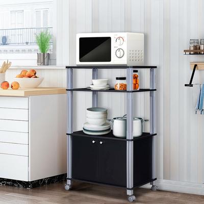 Costway Bakers Rack Microwave Oven Rack Shelves Kitchen Storage