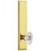 Grandeur Fifth Avenue Solid Brass Rose Left Handed Tall Plate Privacy