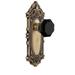 Grandeur Grande Victorian Solid Brass Rose Passage Door Knob Set with
