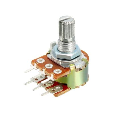 WH148 20K Ohm Variable Resistors Dual Turn Carbon Film Taper Potentiometer