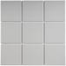 TileGen. 4" x 4" Porcelain Mosaic Tile in Light Gray Floor and Wall Tile (11 sheets/10.56sqft.)