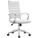 Modern High Back Tall Ribbed Office PU Leather Swivel Tilt Adjustable Cushion Chair Designer Boss Executive
