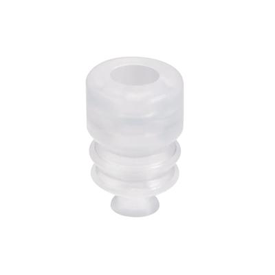Clear Soft Silicone Waterproof Vacuum Suction Cup 10mmx15mm Bellows suction cup - M5 x 5mm