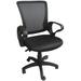 2xhome Mesh Ergonomic Executive Computer Office Desk Task Chair With Cushion Arms Back Wheels Swivel Mid Work Manager