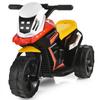 6V 3-Wheel Electric Ride-On Toy Motorcycle Trike with Music and Horn - Multi - 26.8'' x 14'' x 17.7'' (L x W x H)