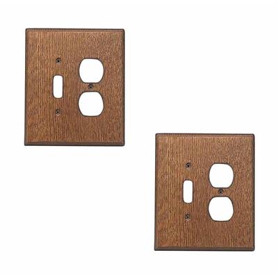 2 Switchplate Oak Toggle/Outlet | Renovator's Supply