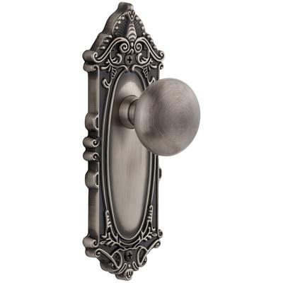 Grandeur Grande Victorian Solid Brass Rose Single Dummy Door Knob with