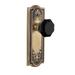 Grandeur Parthenon Solid Brass Rose Dummy Door Knob Set with Lyon