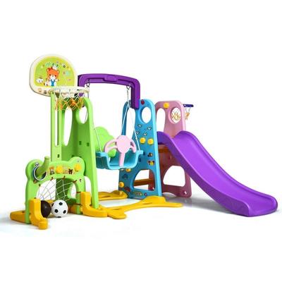 6 in 1 Climber Swing Basketball Hoop Football Gate - Multi - 82