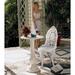 Design Toscano Off-white Wrought Iron Victorian Garden Chair