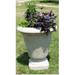 Set of 2 White Finished Outdoor Patio Garden Genoa Urn Planters 30"