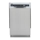 KUCHT Professional 18 in. Front Control Dishwasher in Stainless Steel with Stainless Steel Tub and Multiple Filter System
