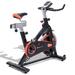 High-Performance Indoor Aerobic Exercise Bike with Flywheel and LCD Monitor for Fitness - 45" x 20" x 45" (L x W x H)