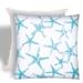 Joita FLOATING STARFISH Turquoise Indoor/Outdoor - Zippered Pillow Cover with Insert