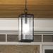 Luxury Modern Farmhouse Outdoor Pendant Light, 20.75"H x 7"W, with Industrial Style, Estate Bronze, by Urban Ambiance