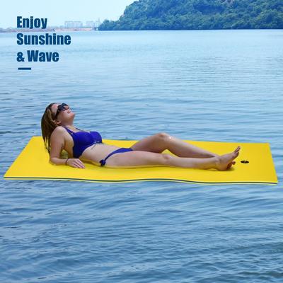 Costway 3-Layer Tear-Resistant Foam Floating Pad Island Water Sports