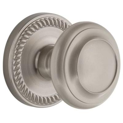 Grandeur Newport Solid Brass Rose Single Dummy Door Knob with