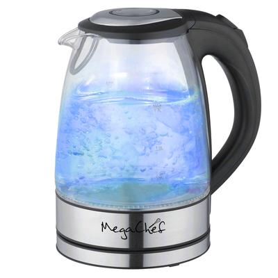 1.7Lt. Glass and Stainless Steel Electric Tea Kettle - N/A