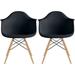 Set of 2 Retro Designer Chairs For Kitchen Office Rental Party Home Indoor Patio Outdoor Waiting Room Guest Bedroom