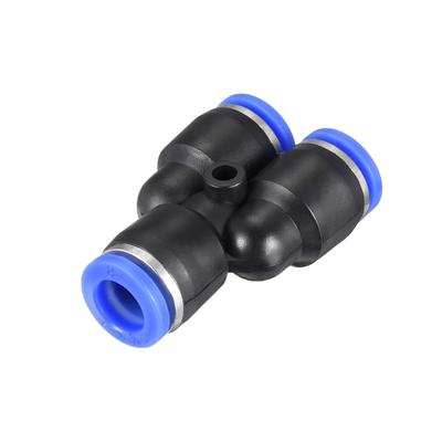 5Pcs Push To Connect Fittings 8 mm or 5/16" od Tube Fittings Blue - 5/16" 5pcs