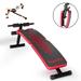 SuperFit Folding Weight Bench Adjustable Sit-up Board Curved Decline