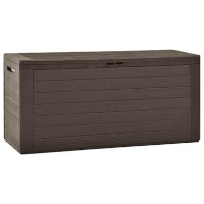 vidaXL Patio Storage Box Brown 45.7"x17.3"x21.7"