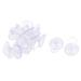 15pcs Rubber Towel Hat Coat Bag Organization Holder Wall Window Suction Cup Hanger Hook - Clear - 1" x 0.8"(D*T)