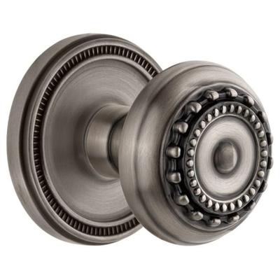 Grandeur Soleil Solid Brass Single Dummy Door Knob with Parthenon Knob
