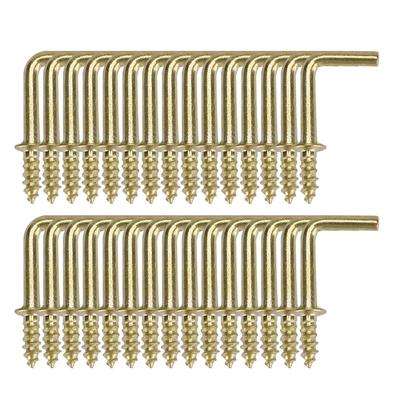 30pcs Cup Square Hook Metal Home Vinyl Coated Screw in Hanger Holder