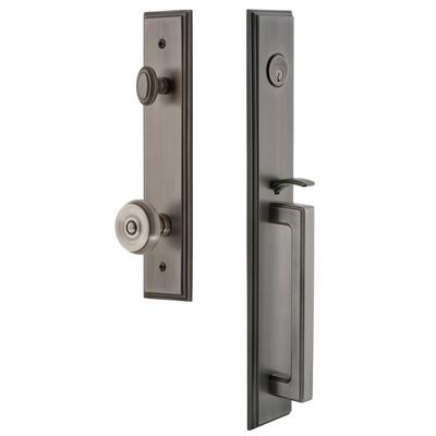 Grandeur Carre Solid Brass Rose Keyed Entry Single Cylinder Full Plate