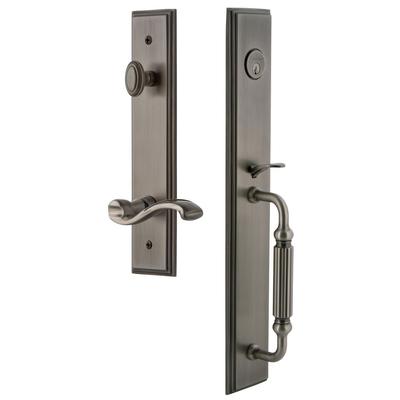 Grandeur Carre Solid Brass Rose Right Handed Keyed Entry Single