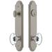 Grandeur Arc Solid Brass Tall Plate Single Cylinder Keyed Entry Set