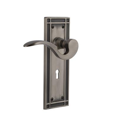 Nostalgic Warehouse Manor Passage Door Lever Set with Mission Rose and
