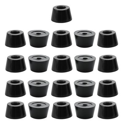 21pcs Rubber Feet Bumpers Pads for Speaker Chair Leg, D21x17x12mm