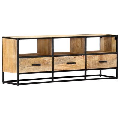 vidaXL TV Stand 47.2"x11.8"x17.7" Solid Wood Mango