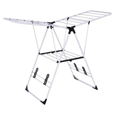 White Portable Laundry Clothes Storage Drying Rack - 54.5" x 22" x 36.5" (L x W x H)
