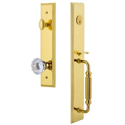 Grandeur Carre Solid Brass Rose Keyed Entry Single Cylinder Full Plate