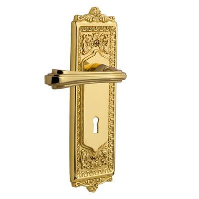 Nostalgic Warehouse Fleur Non-Turning Two-Sided Lever Set with Egg &