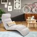 Stylish Folding Lazy Sofa Chair with Pillow - 70" x 22" x 8.5"(L x W x H)
